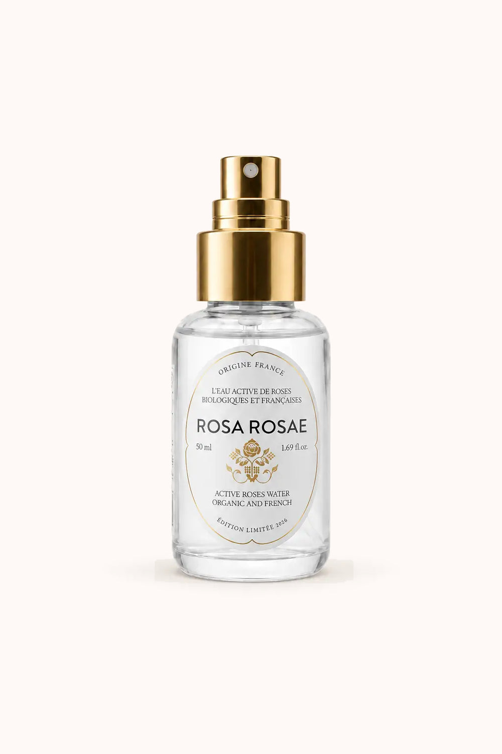 Eau active aux roses biologiques et françaises