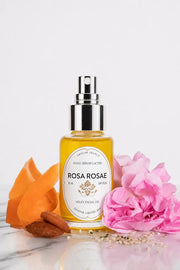 Milky face oil with rose